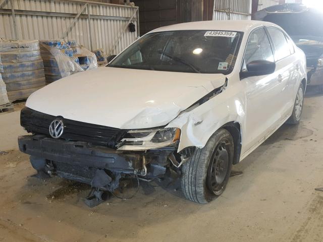 3VW2K7AJXCM348924 - 2012 VOLKSWAGEN JETTA BASE WHITE photo 2