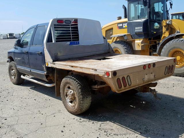 3D7KS28C76G247166 - 2006 DODGE RAM 2500 S ლურჯი ფოტო 3