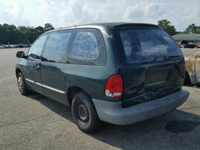 2P4FP25B0XR304405 - 1999 PLYMOUTH VOYAGER GREEN photo 3