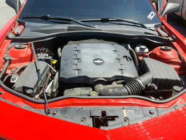 2G1FA1E32F9250802 - 2015 CHEVROLET CAMARO LS RED photo 7