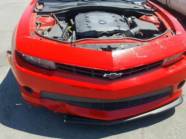 2G1FA1E32F9250802 - 2015 CHEVROLET CAMARO LS RED photo 9