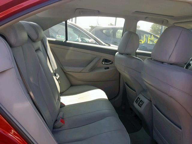 4T1BB46K39U102378 - 2009 TOYOTA CAMRY HYBR RED photo 6