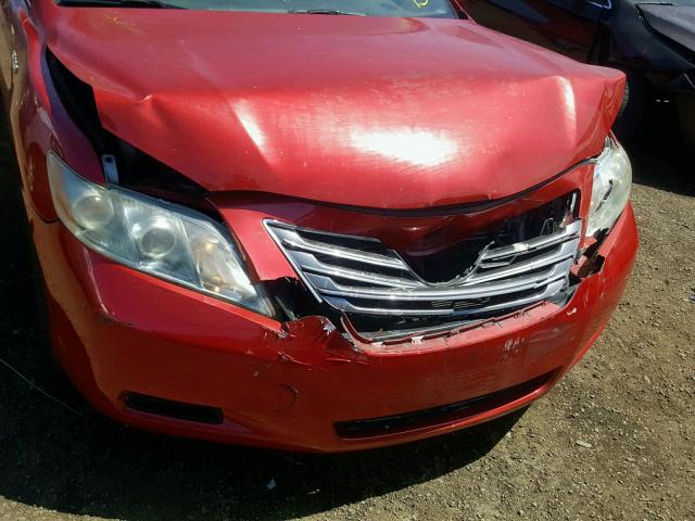 4T1BB46K39U102378 - 2009 TOYOTA CAMRY HYBR RED photo 9