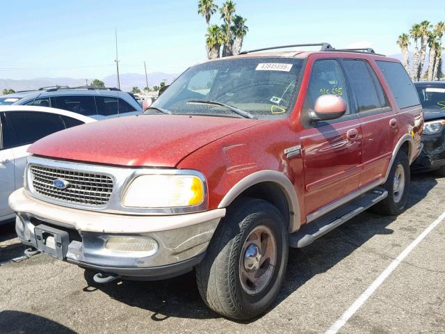 1FMPU18L6WLA76820 - 1998 FORD EXPEDITION BURGUNDY photo 2