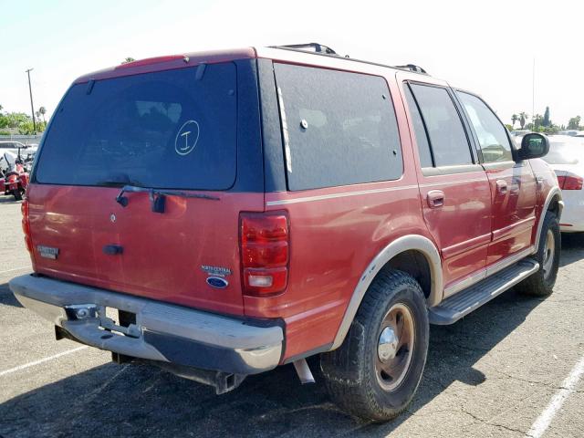 1FMPU18L6WLA76820 - 1998 FORD EXPEDITION BURGUNDY photo 4