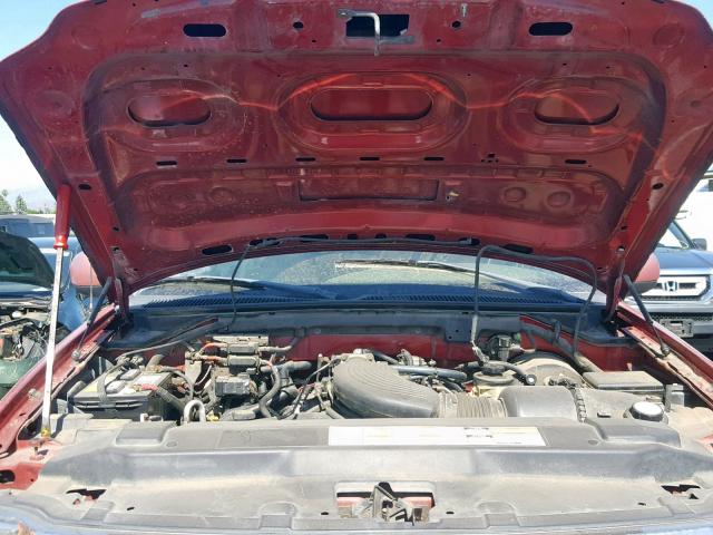 1FMPU18L6WLA76820 - 1998 FORD EXPEDITION BURGUNDY photo 7