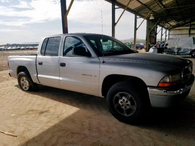 1B7GL2AX71S184064 - 2001 DODGE DAKOTA QUA SILVER photo 1