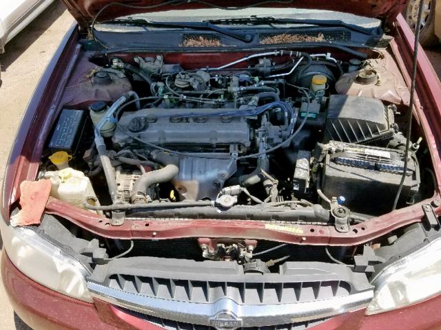 1N4DL01D1YC198257 - 2000 NISSAN ALTIMA XE MAROON photo 7