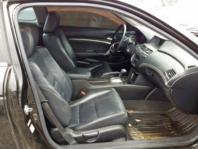 1HGCS22848A001276 - 2008 HONDA ACCORD EXL BLACK photo 5