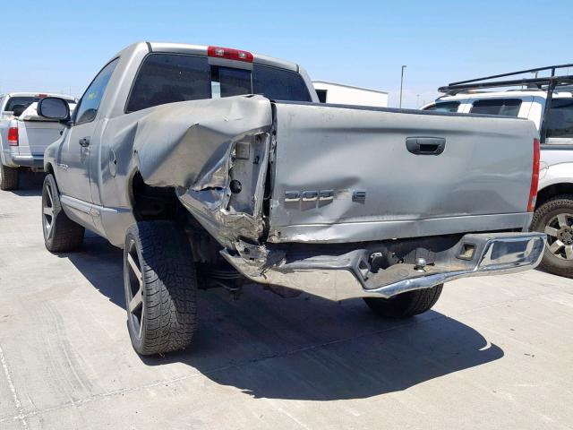 1D7HA16K13J562301 - 2003 DODGE RAM 1500 S GRAY photo 3