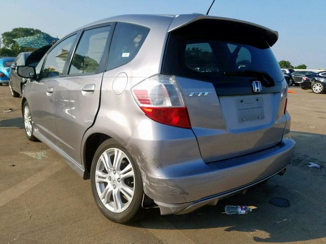 JHMGE88479S022308 - 2009 HONDA FIT SPORT BLUE photo 3