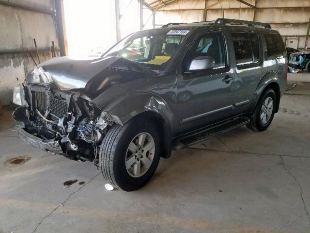 5N1AR18U98C666559 - 2008 NISSAN PATHFINDER GRAY photo 2