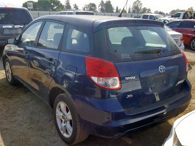 2T1KR32E73C057329 - 2003 TOYOTA MATRIX XR BLUE photo 3