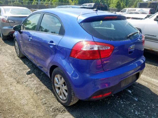 KNADN5A38D6126678 - 2013 KIA RIO EX PURPLE photo 3