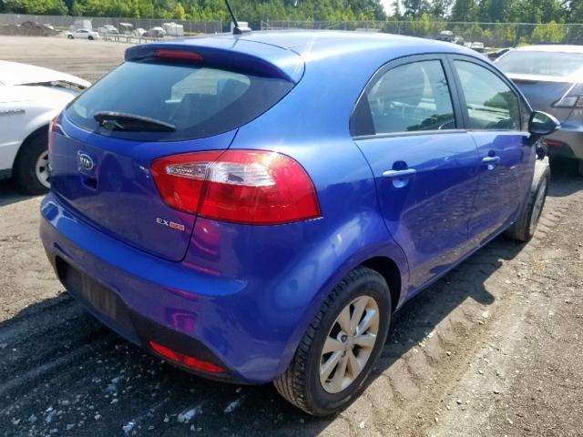 KNADN5A38D6126678 - 2013 KIA RIO EX PURPLE photo 4