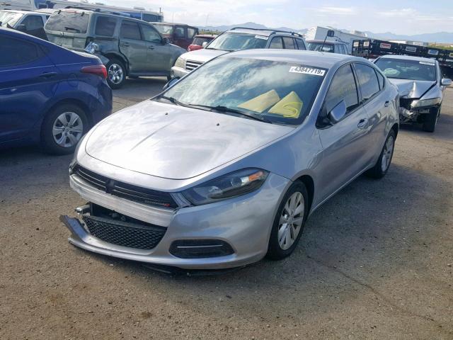 1C3CDFBB6ED824320 - 2014 DODGE DART SXT SILVER photo 2