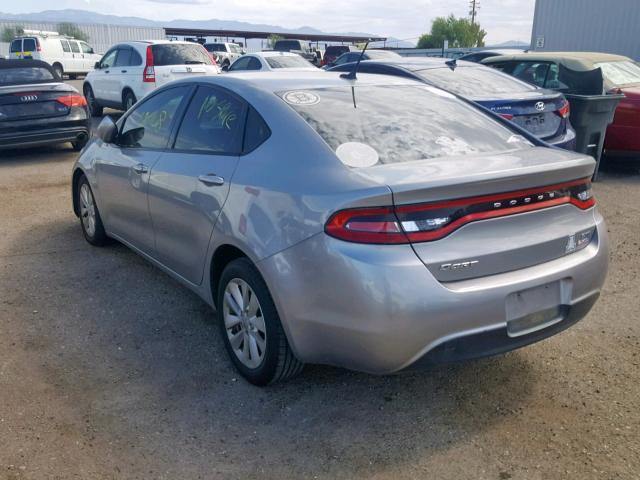 1C3CDFBB6ED824320 - 2014 DODGE DART SXT SILVER photo 3