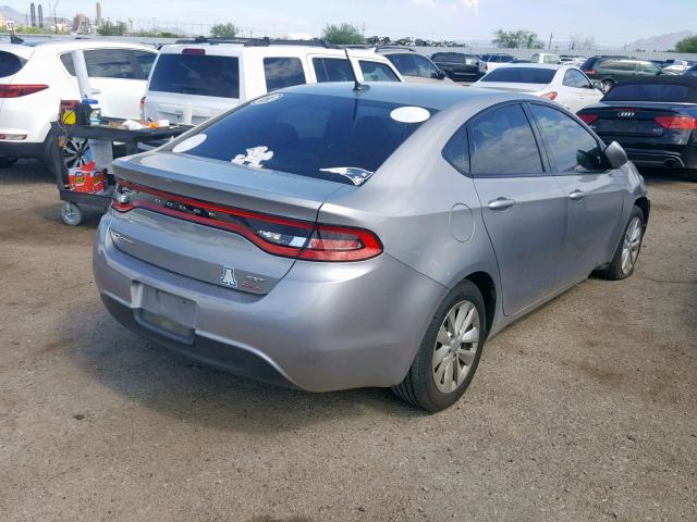 1C3CDFBB6ED824320 - 2014 DODGE DART SXT SILVER photo 4