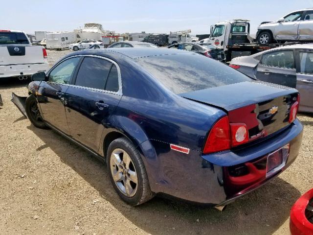 1G1ZC5EB7AF179652 - 2010 CHEVROLET MALIBU 1LT BLUE photo 3