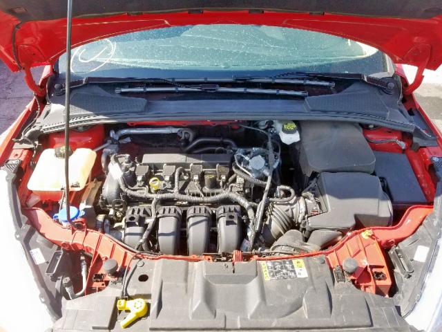 1FADP3F24HL285602 - 2017 FORD FOCUS SE RED photo 7