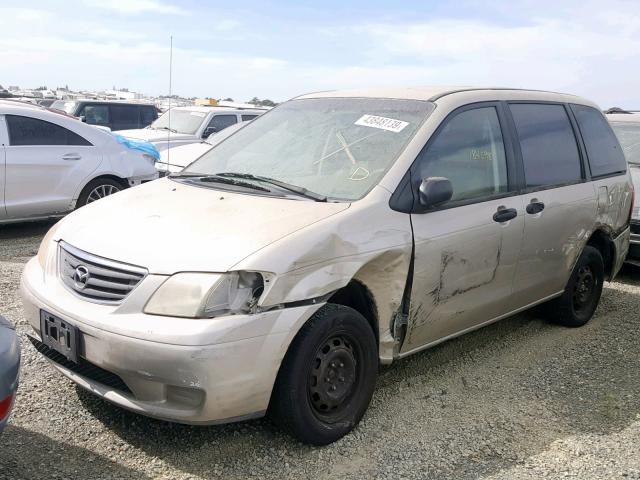 JM3LW28G2Y0135685 - 2000 MAZDA MPV WAGON GOLD photo 2