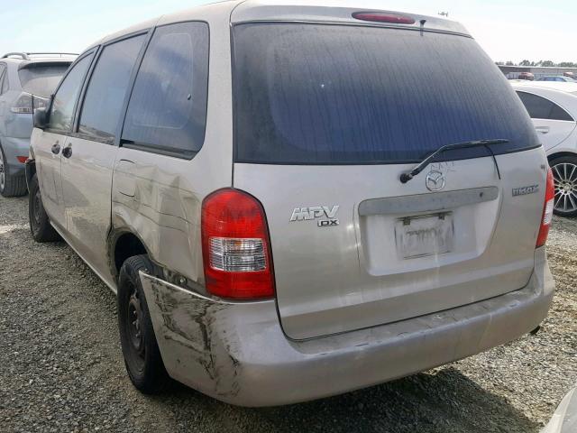 JM3LW28G2Y0135685 - 2000 MAZDA MPV WAGON GOLD photo 3