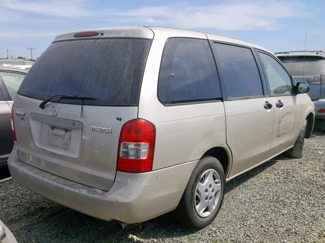 JM3LW28G2Y0135685 - 2000 MAZDA MPV WAGON GOLD photo 4