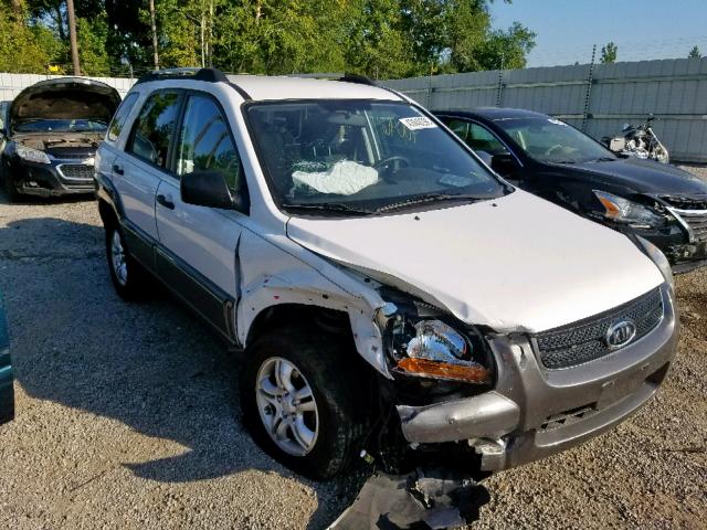 KNDJE723387515065 - 2008 KIA SPORTAGE E WHITE photo 1