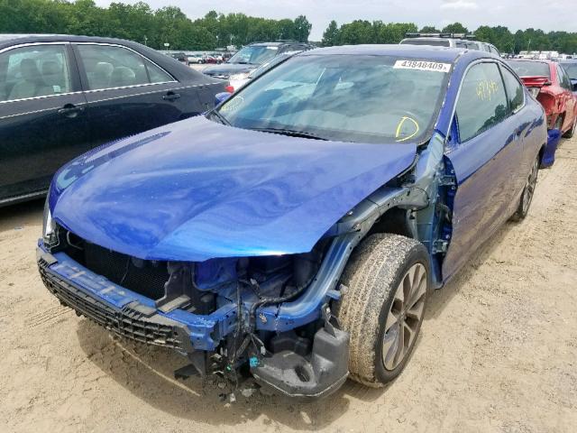 1HGCT1B80DA004208 - 2013 HONDA ACCORD EXL BLUE photo 2