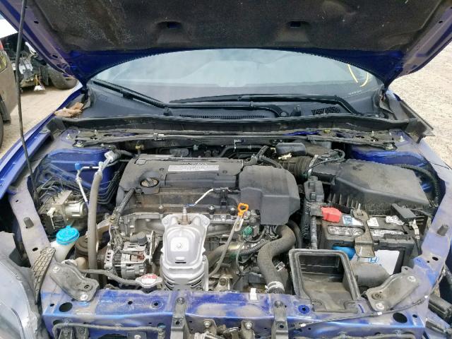 1HGCT1B80DA004208 - 2013 HONDA ACCORD EXL BLUE photo 7