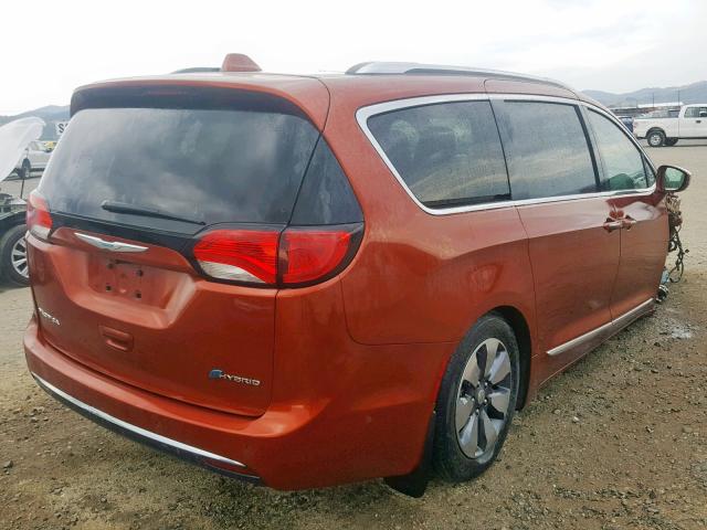 2C4RC1N73JR248437 - 2018 CHRYSLER PACIFICA H ORANGE photo 4