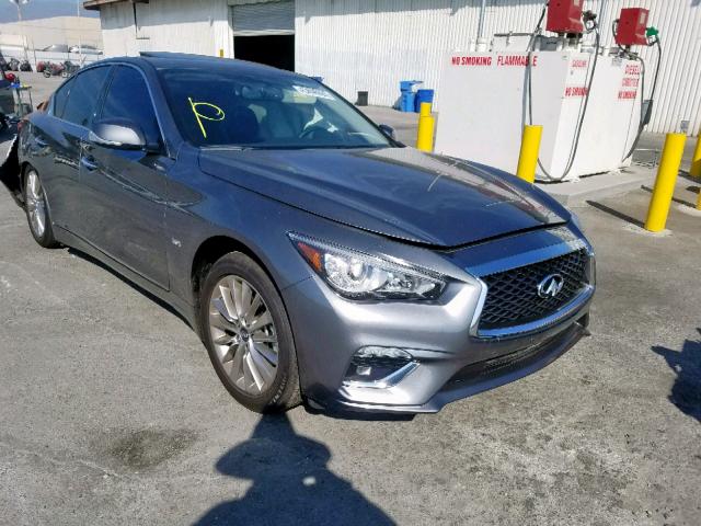 JN1EV7AP8KM514205 - 2019 INFINITI Q50 LUXE GRAY photo 1