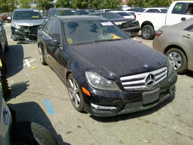 WDDGF4HB9CR197525 - 2012 MERCEDES-BENZ C 250 BLACK photo 1