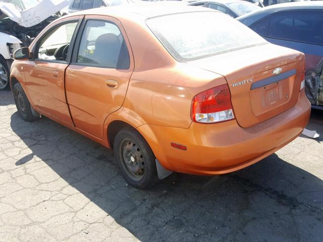 KL1TD56636B600297 - 2006 CHEVROLET AVEO BASE Қызғылт сары фото 3