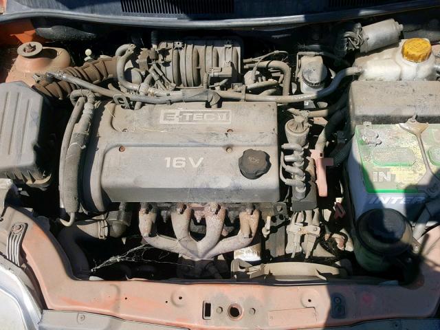 KL1TD56636B600297 - 2006 CHEVROLET AVEO BASE Қызғылт сары фото 7