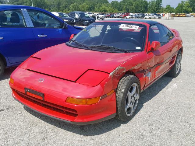 JT2SW22N2M0007011 - 1991 TOYOTA MR2 SPORT RED photo 2