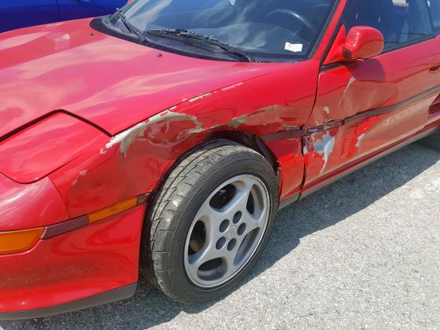 JT2SW22N2M0007011 - 1991 TOYOTA MR2 SPORT RED photo 9