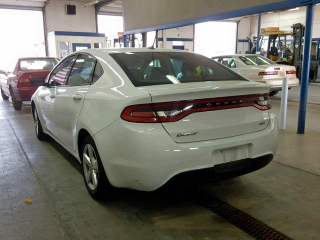 1C3CDFBB0FD374018 - 2015 DODGE DART SXT WHITE photo 3