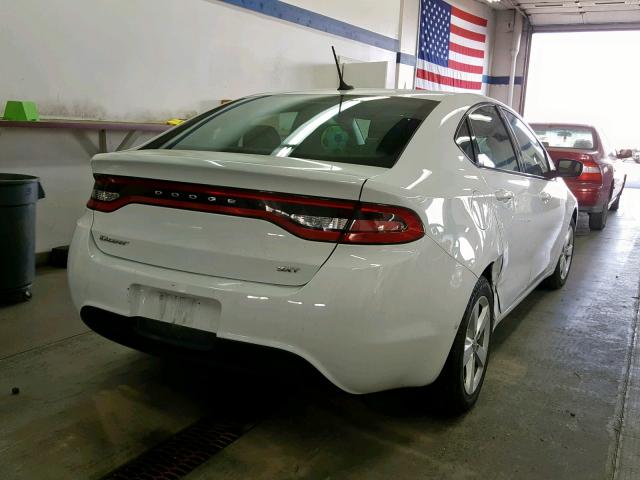 1C3CDFBB0FD374018 - 2015 DODGE DART SXT WHITE photo 4