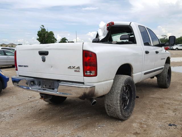 3D7KS28C05G861930 - 2005 DODGE RAM 2500 S WHITE photo 4