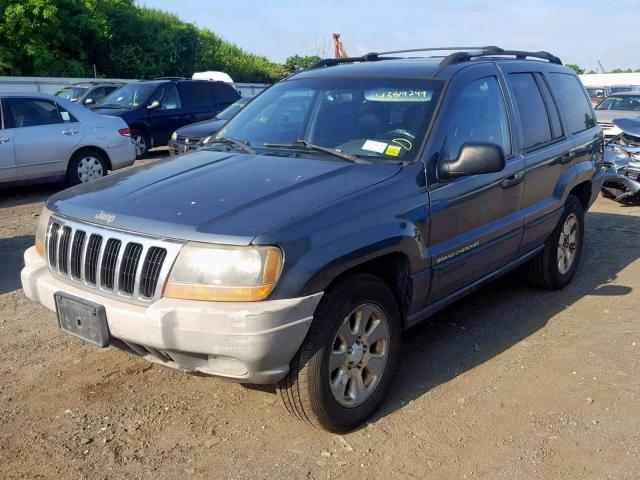 1J4GW48S81C691640 - 2001 JEEP GRAND CHER GRAY photo 2