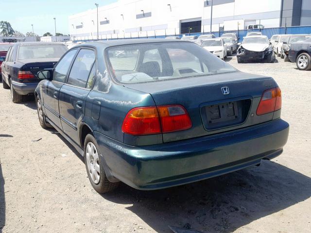 2HGEJ6619YH545659 - 2000 HONDA CIVIC BASE GREEN photo 3