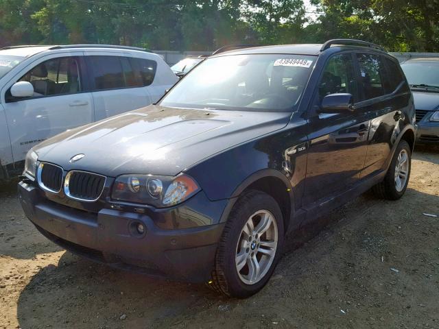 WBXPA93465WD19069 - 2005 BMW X3 3.0I BLACK photo 2