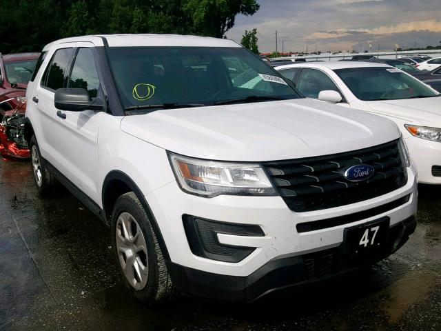 1FM5K8AR3HGB65180 - 2017 FORD EXPLORER P WHITE photo 1