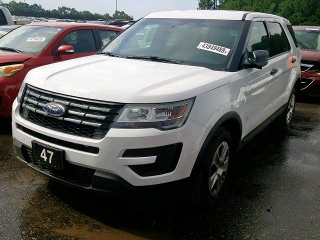 1FM5K8AR3HGB65180 - 2017 FORD EXPLORER P WHITE photo 2