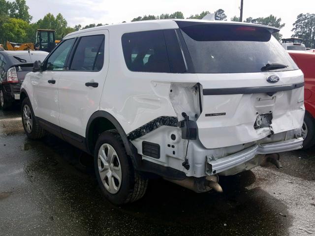 1FM5K8AR3HGB65180 - 2017 FORD EXPLORER P WHITE photo 3