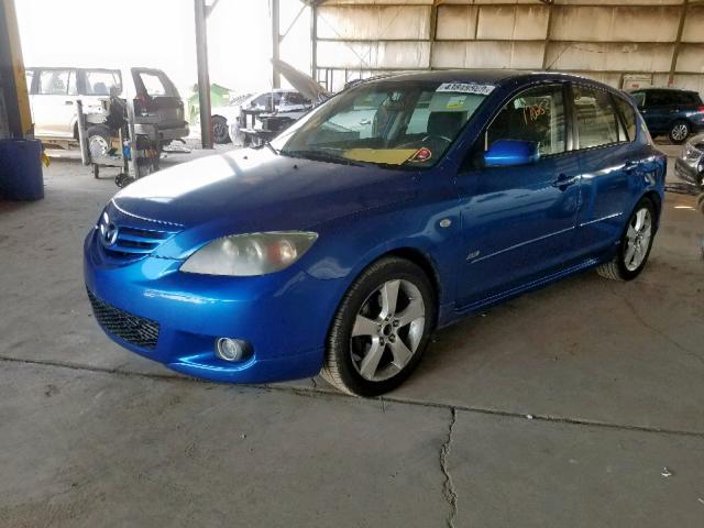 JM1BK143561472291 - 2006 MAZDA 3 HATCHBAC BLUE photo 2