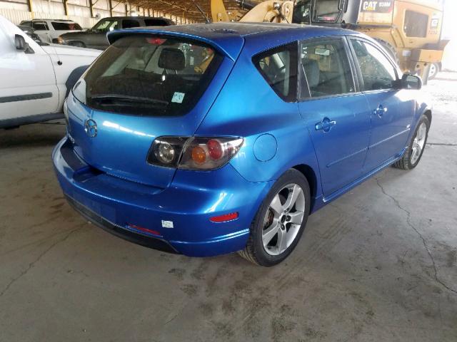 JM1BK143561472291 - 2006 MAZDA 3 HATCHBAC BLUE photo 4