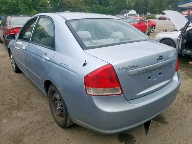 KNAFE121675440841 - 2007 KIA SPECTRA EX SILVER photo 3