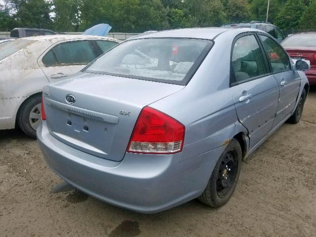 KNAFE121675440841 - 2007 KIA SPECTRA EX SILVER photo 4